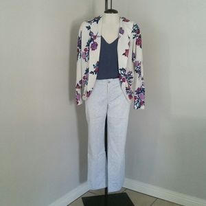 NWOT Floral Hooded Cardigan